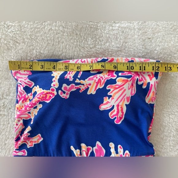 Lilly Pulitzer Strapless Fit & Flare Dress Sz 2XS Blue pink - Picture 9 of 11